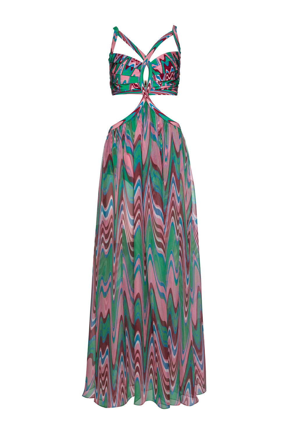 Patbo Wave Cut Out Maxi Dress Cattivo Patbo Wave Cut Out Maxi Dress Cattivo