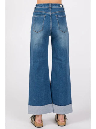 Bianca A-Line Wide Cuff Jean