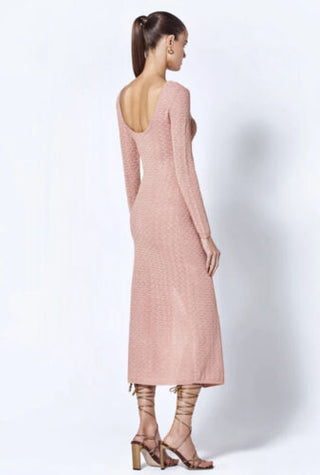 Alexis Juliane Knit Maxi Dress in Shimmer Pink