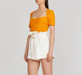 Significant Other Cecile Shorts in Ivory with Belt
