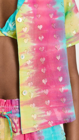 Saylor Ximena 3-Piece Set in Rainbow Tie Dye