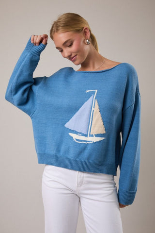 Nantucket at Noon Knit Sweater
