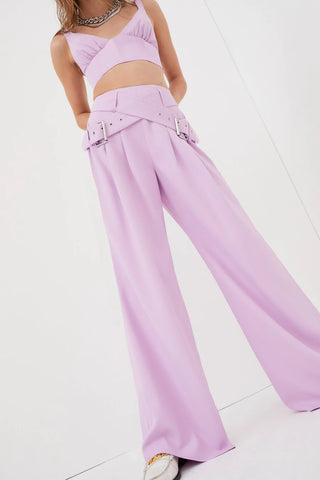 For Love & Lemons Natasha Pants in Purple