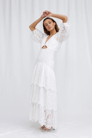 Significant Other Mazie Maxi Dress in Ivory White