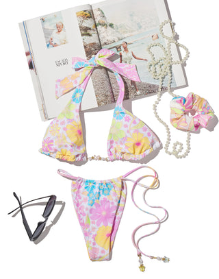 Beach Bunny Priscilla Tango Bikini Bottom in Sweet Femme Floral