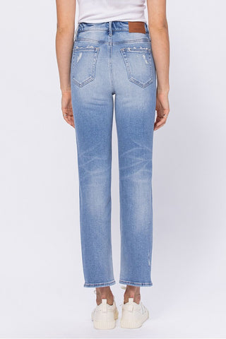 Light Wash Classic Straight Jeans