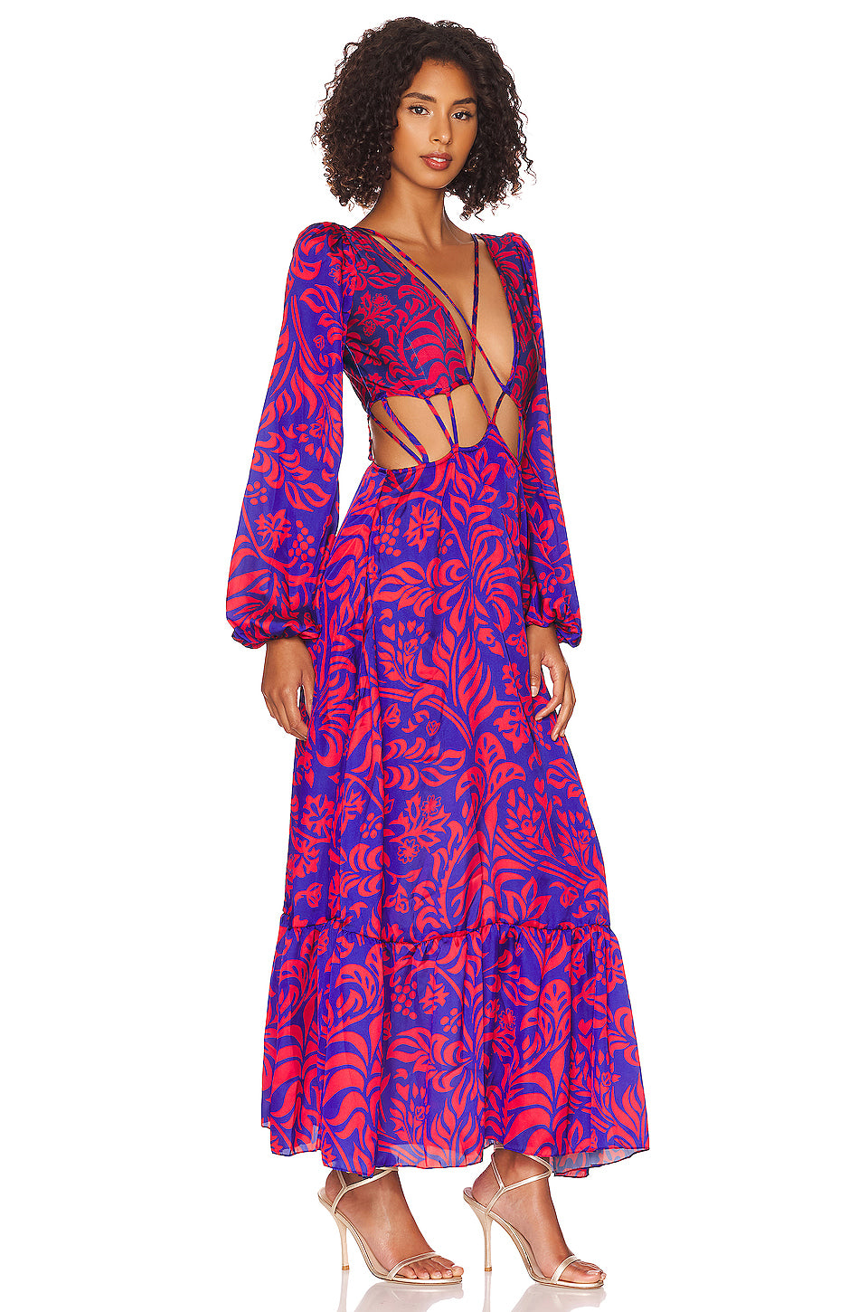 PatBo Pua Long Sleeve Beach Dress in Lobster Cobalt – Cattivo