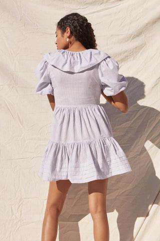 Saylor Zerina Dress in Blue and White Stripe