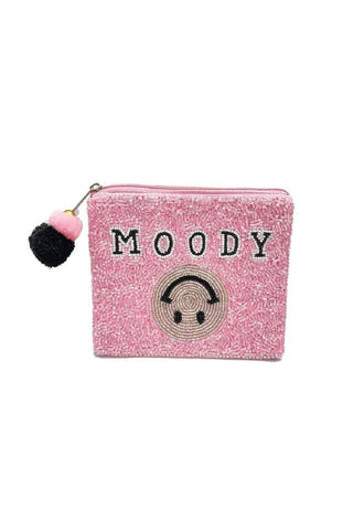 Moody Beaded Pouch Bag