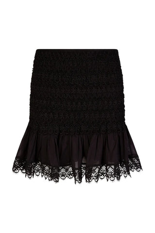 Charo Ruiz Ibiza Fleur Skirt in Black