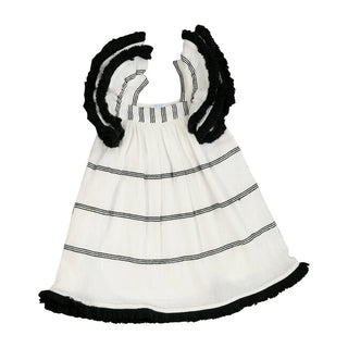 Mer St. Barth Serena Dress in Black and White