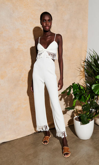 Tassel top detail jumpsuit
