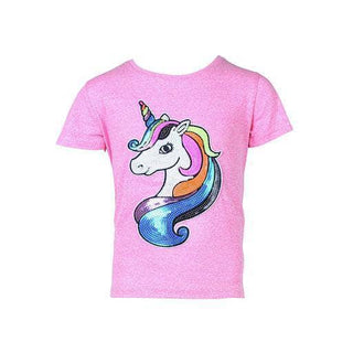 Lola + The Boys Neon Unicorn Sequin T-Shirt
